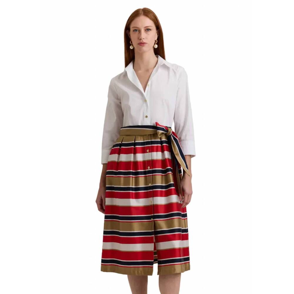 NEW HINSON WU robin 3/4 sleeve dress in nautical stripes